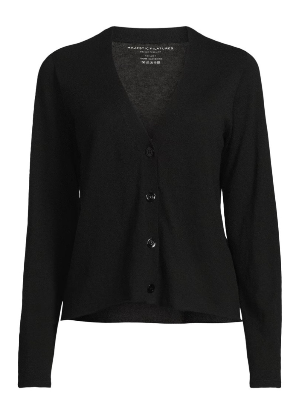 $300 WOMEN 2 MEDIUM (bust 40”) MAJESTIC FILATURES 100% CASHMERE DELUXE TEESHIRT
